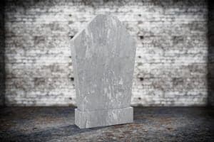 Blank Memorial Gravestone