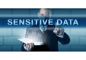 sensitive data