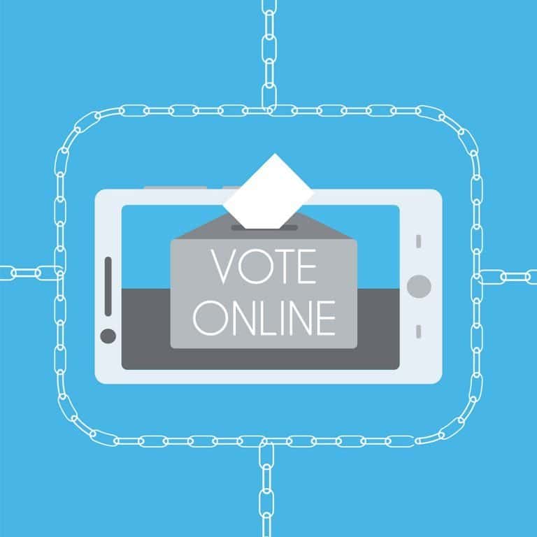 Blockchain Online Voting Concept