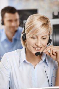 Demonstrating customer service skills