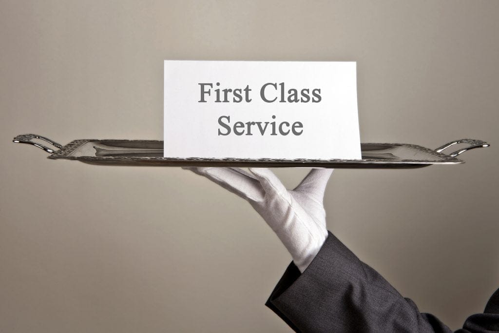 Customer service philosophy - first class