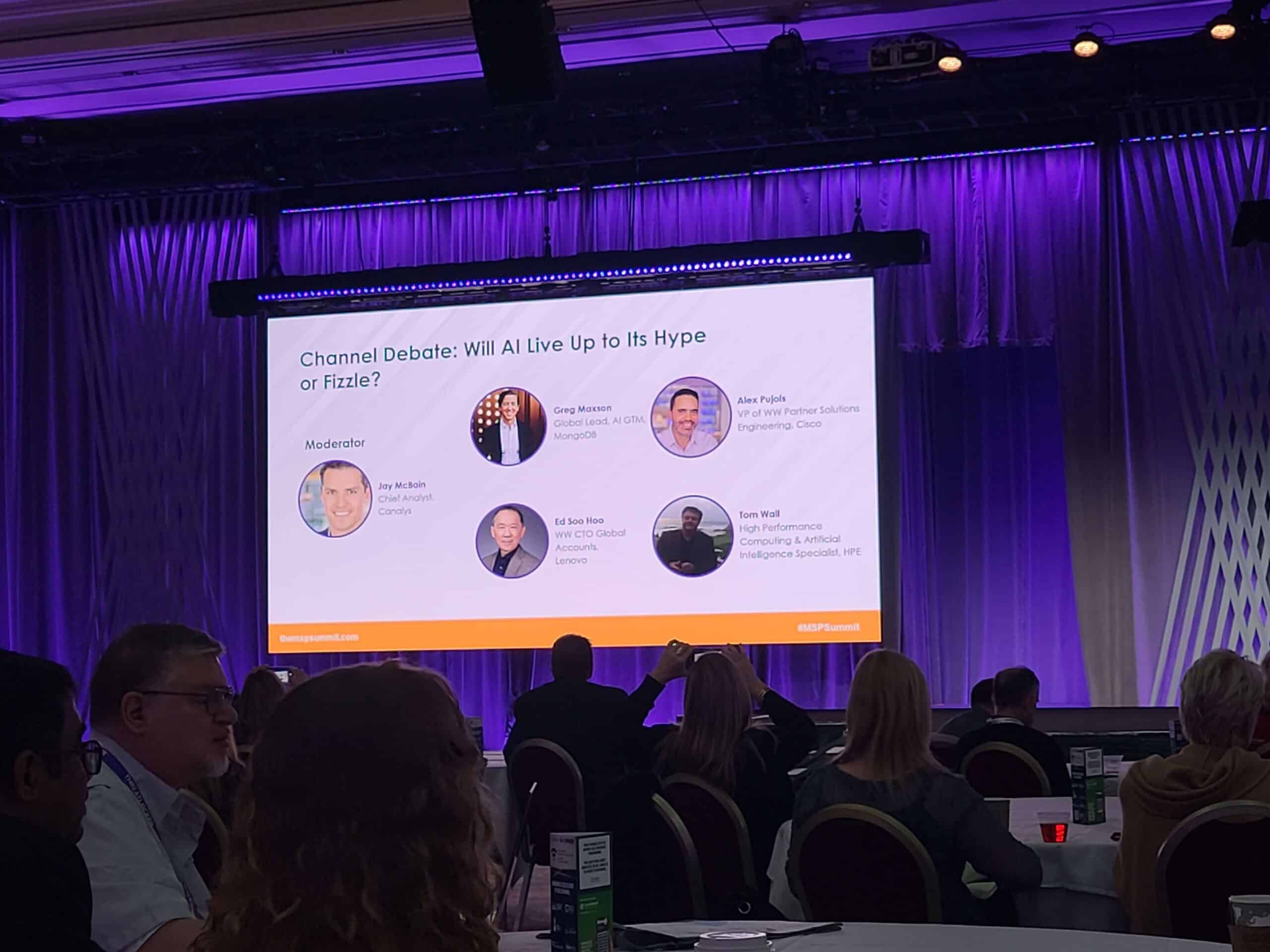 Panel discussion of AI and the Channel at the Channel Partners Conference in Las Vegas